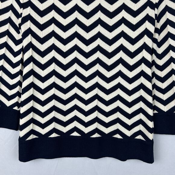 St. John Herringbone One Button Cape Cardigan Sweater Made in USA Women's Size 4 - Picture 9 of 10